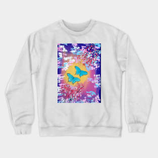 Abstract Butterflies Crewneck Sweatshirt